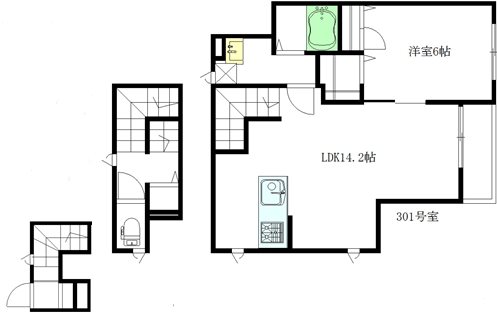 FＬAT 間取り